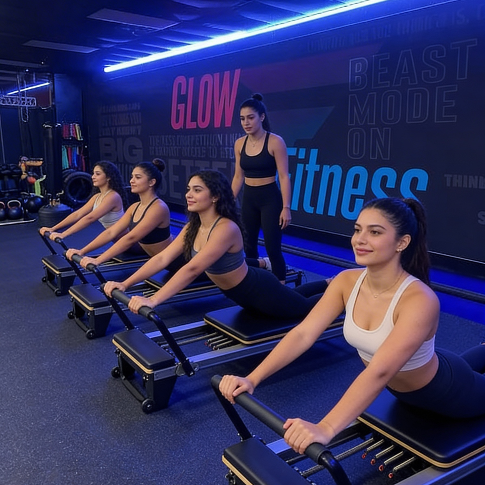 Freepik  generate stock photos of latinas doing pilates in   92933