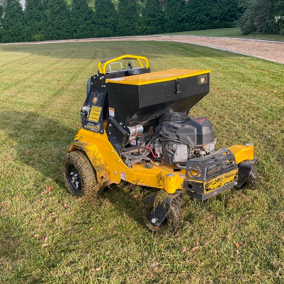 Professional aeration services, done by Get A Mow On LLC of Chesapeake VA