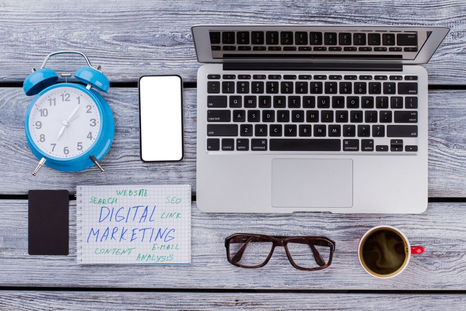 Digital marketing concept flat lay 2024 09 17 23 01 29 utc