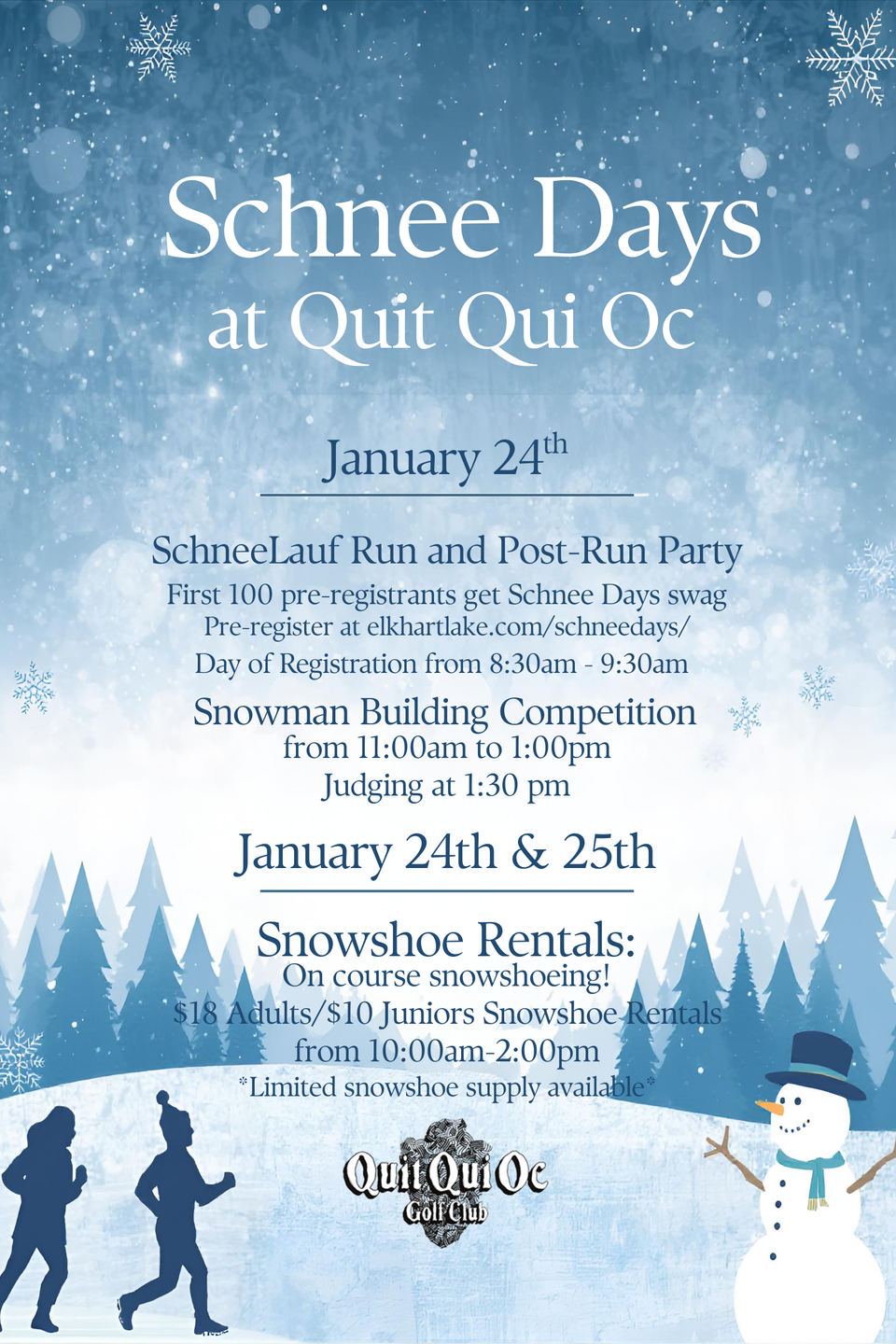 Charming winter themed poster for schnee days (1)