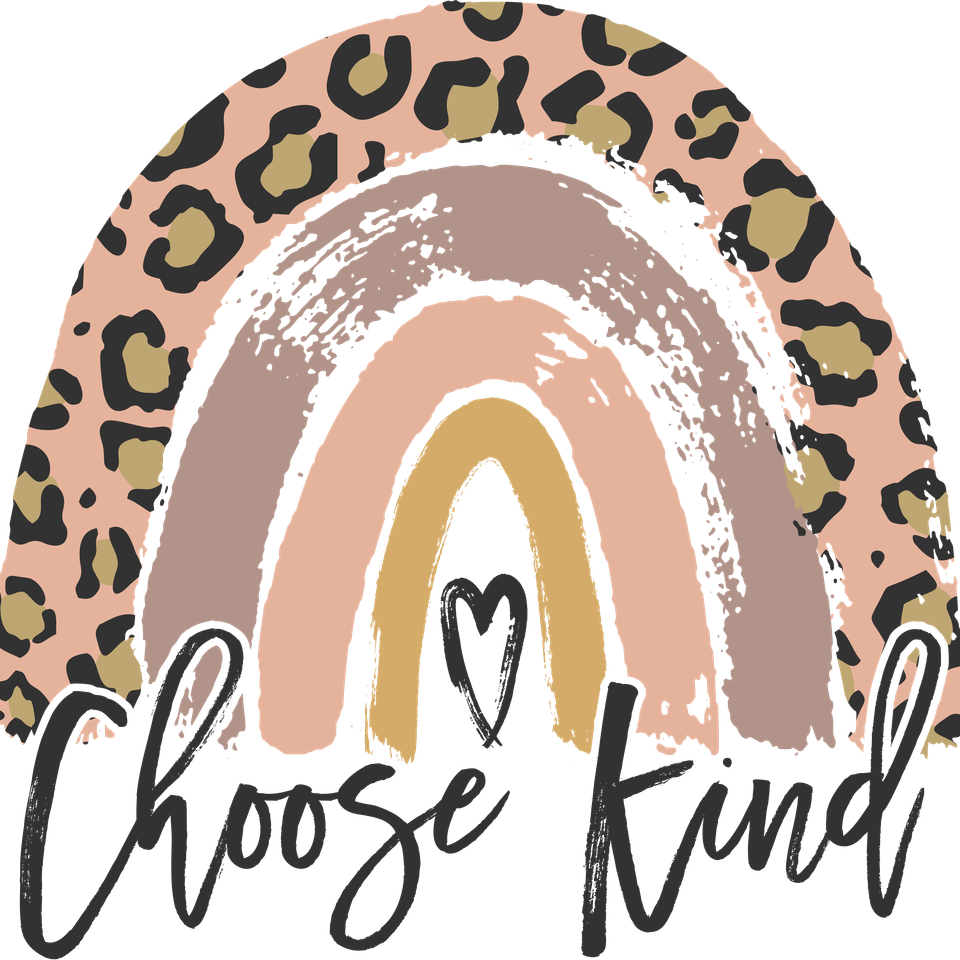 Affirmation   choose kind with rainbow