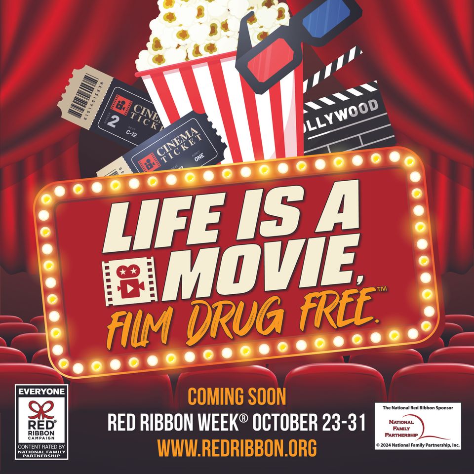 Red ribbon poster