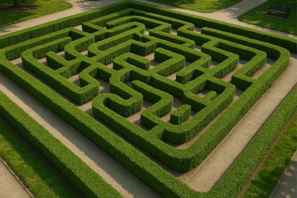 Maze garden fairland township