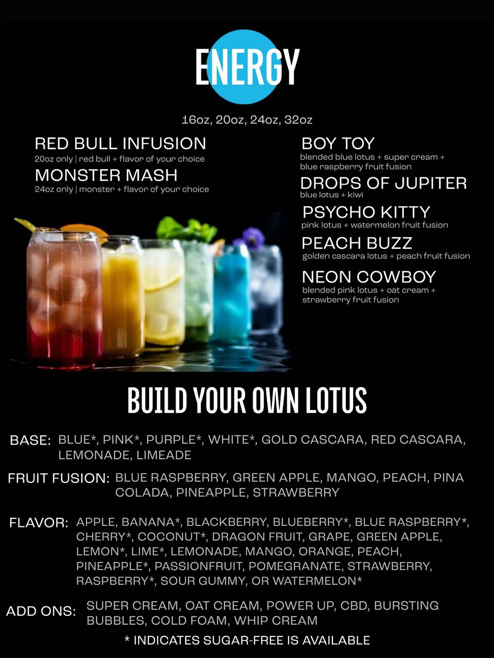 Blue moose Coffee Lodge Energy Drinks