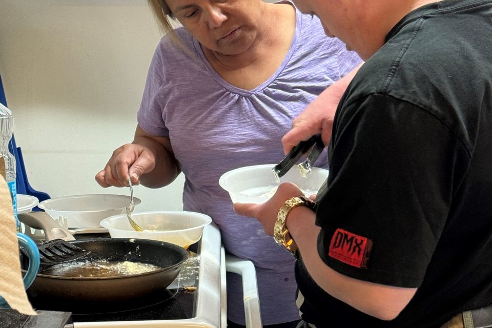 Juni and shane cooking