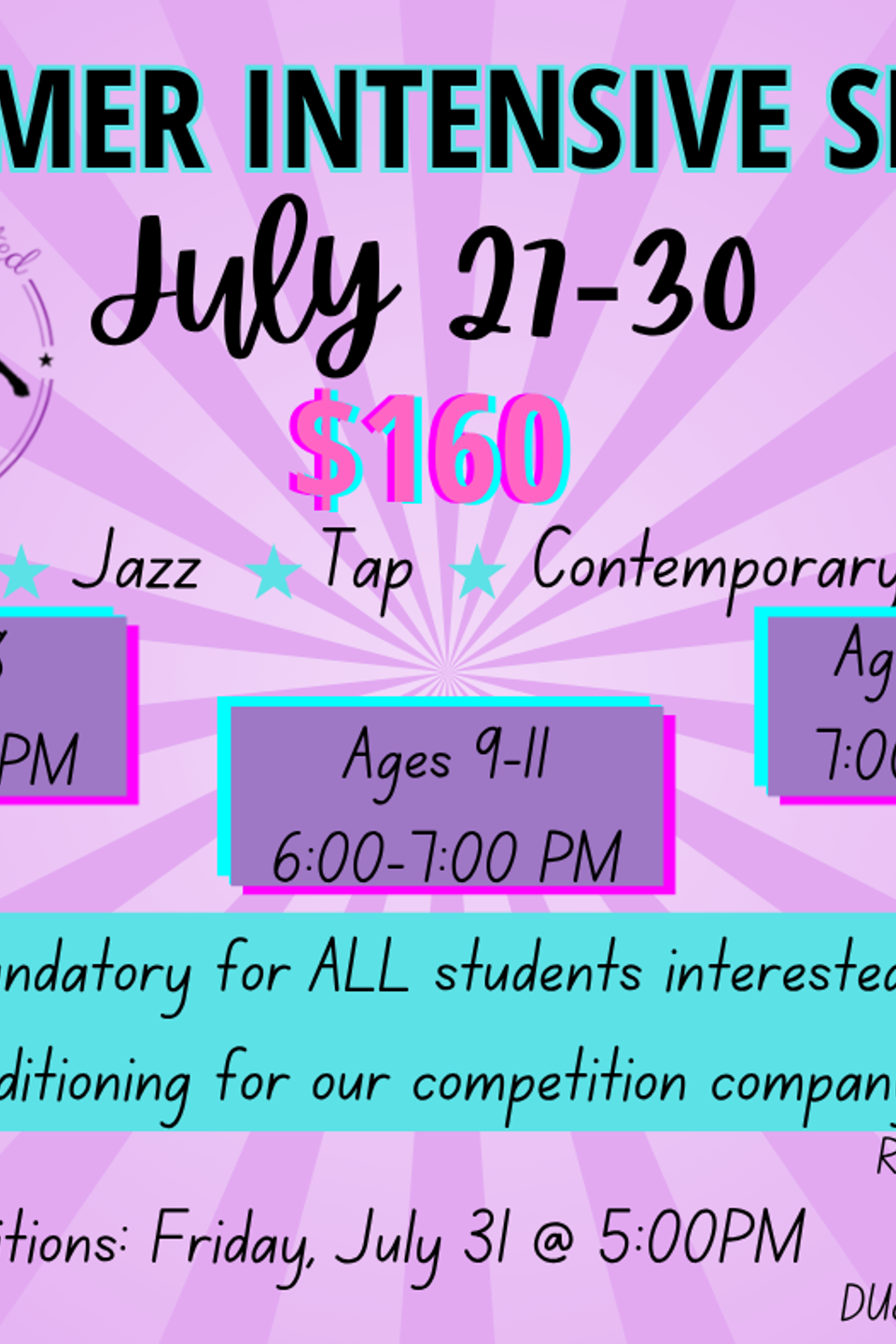 2026 summer intensive series