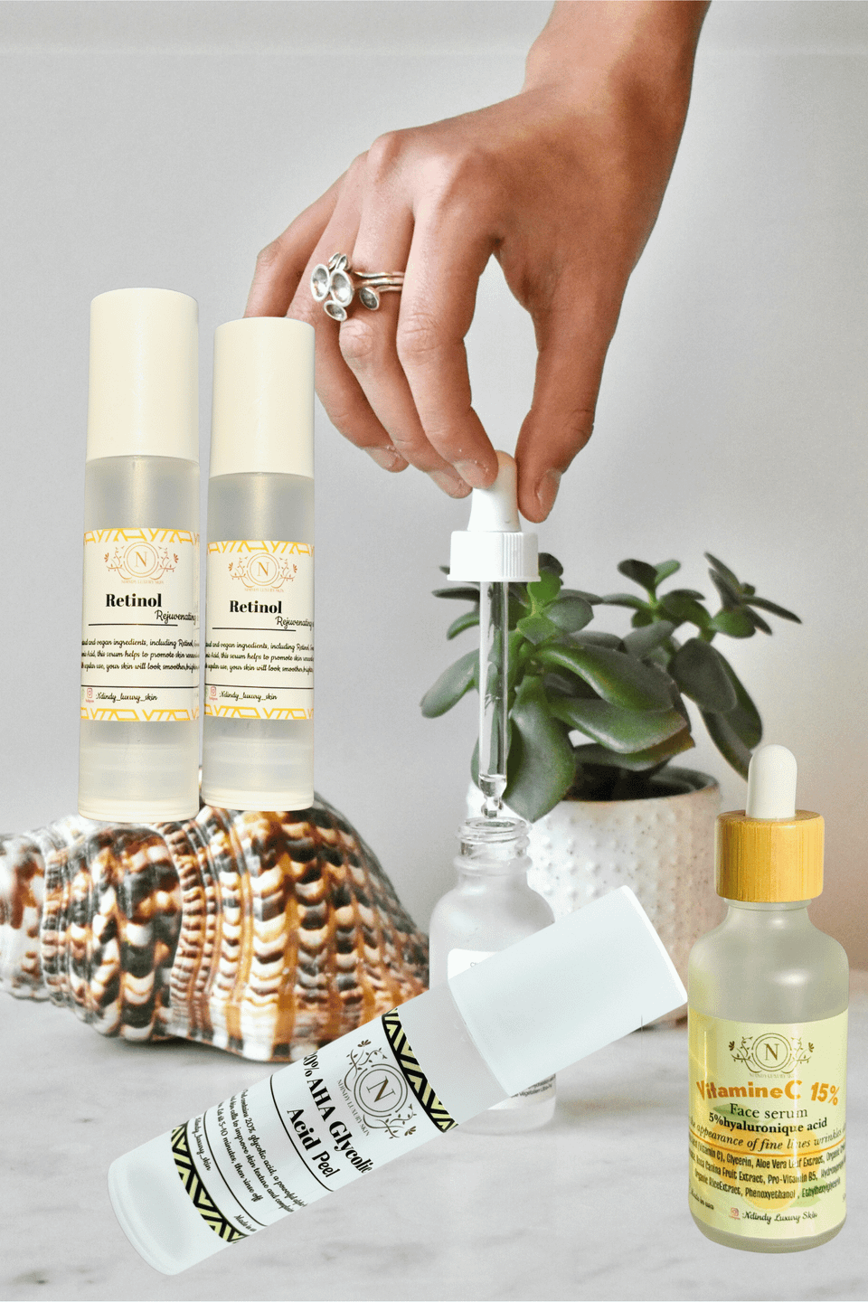 Serum retino acid glycolic vitaminc