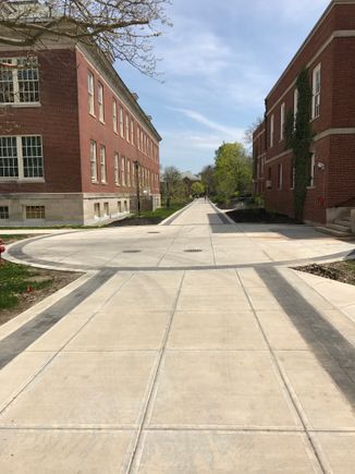 Suny cortland sidewalk