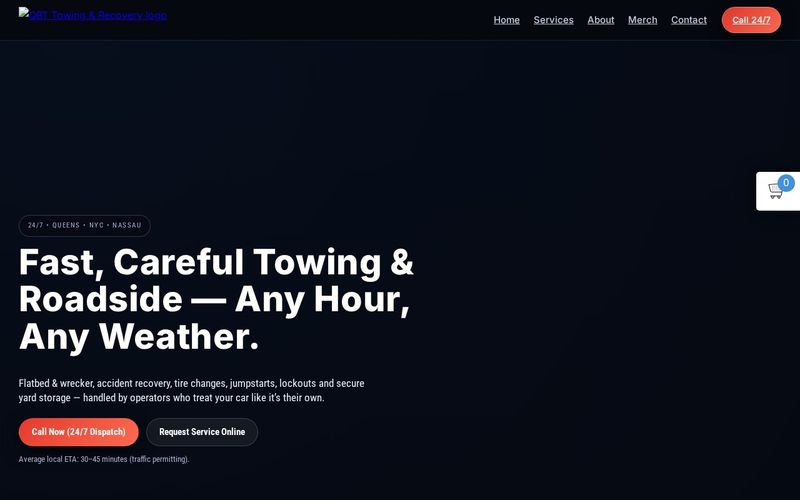 QBT Towing & Recovery website