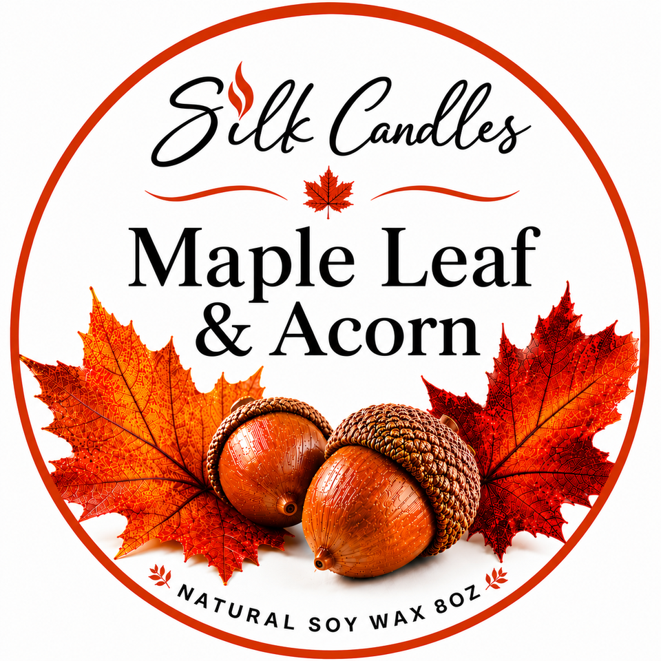 Maple leaf   acorn color label