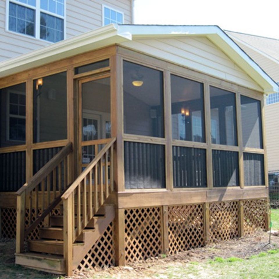 Porch after