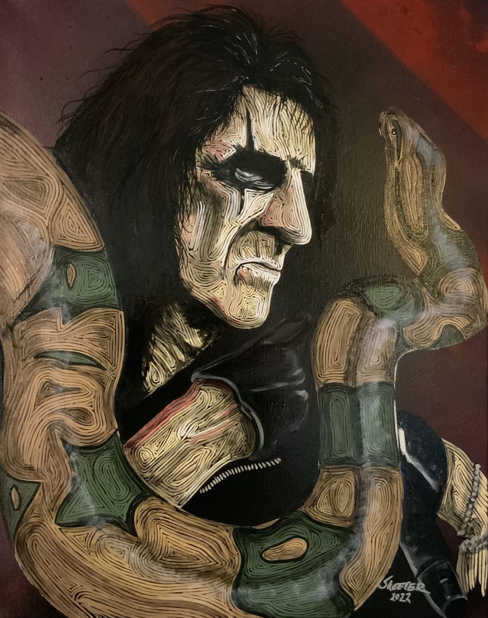 Hand-painted portrait art collection by Skeeter's Grafix.