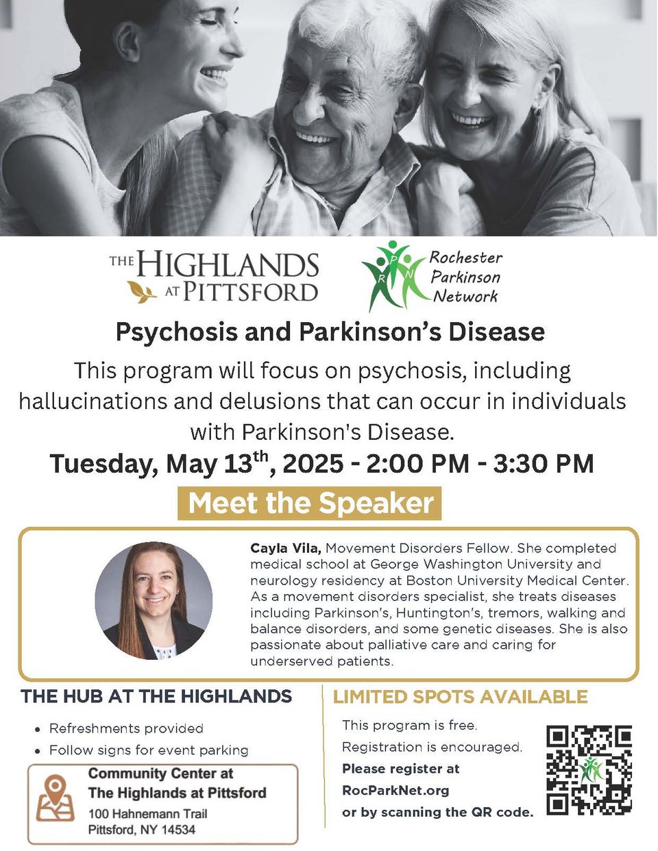 Parkinson's hub may 2025 flyer