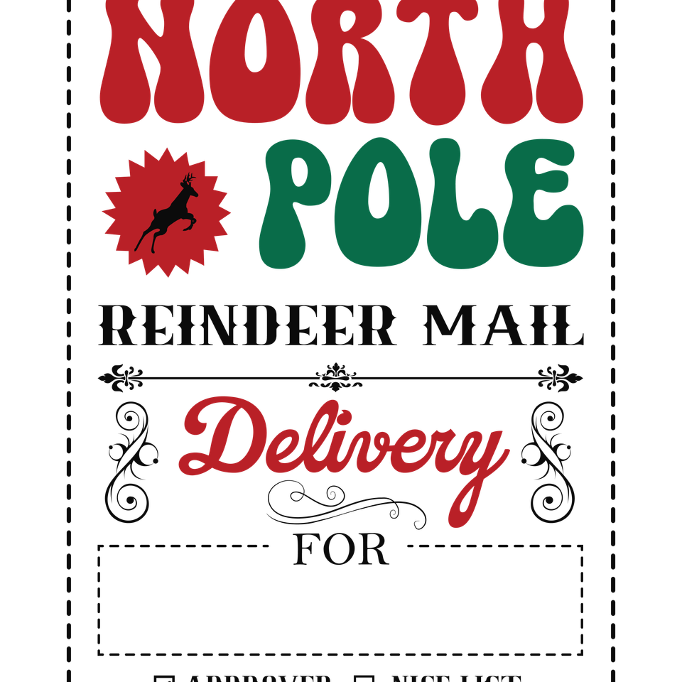 Seasons   christmas santa sack north pole reindeer mail 02 color