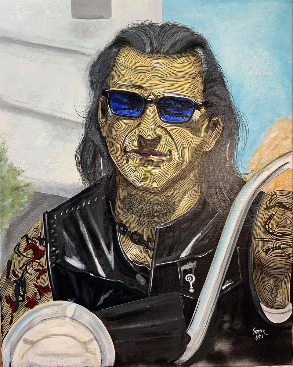 Hand-painted portrait art collection by Skeeter's Grafix.