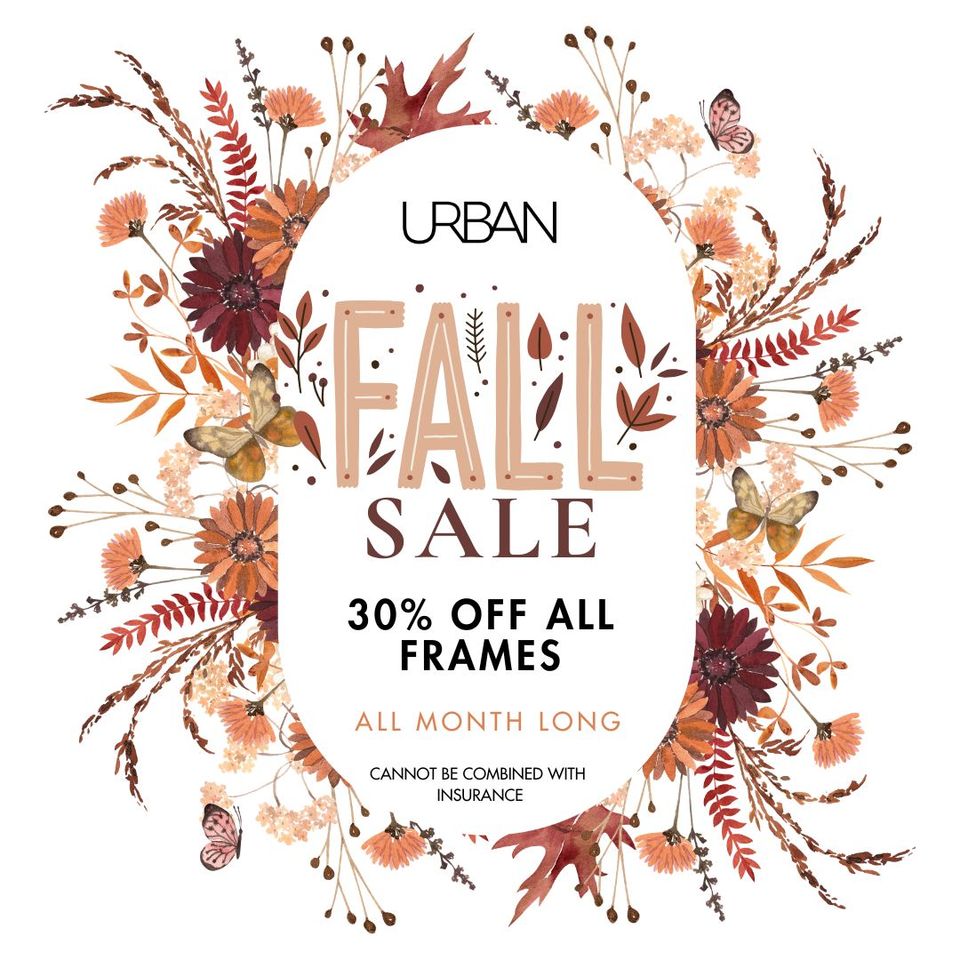 Brown floral fall sale instagram post