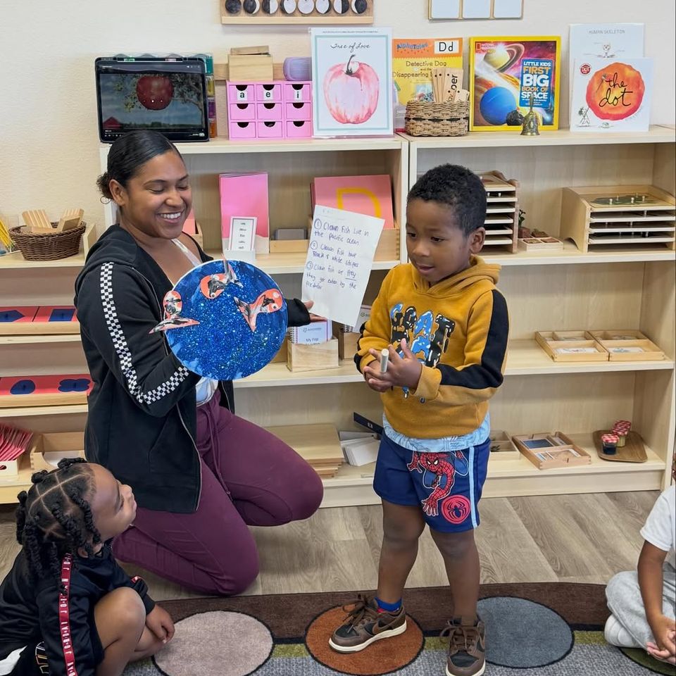Show and Tell time at Montessori Magic Key in Palmdale, CA