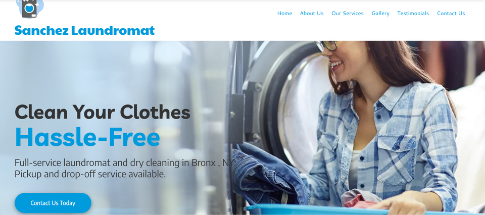 Sanchez laundromat website demo   bronx  ny 