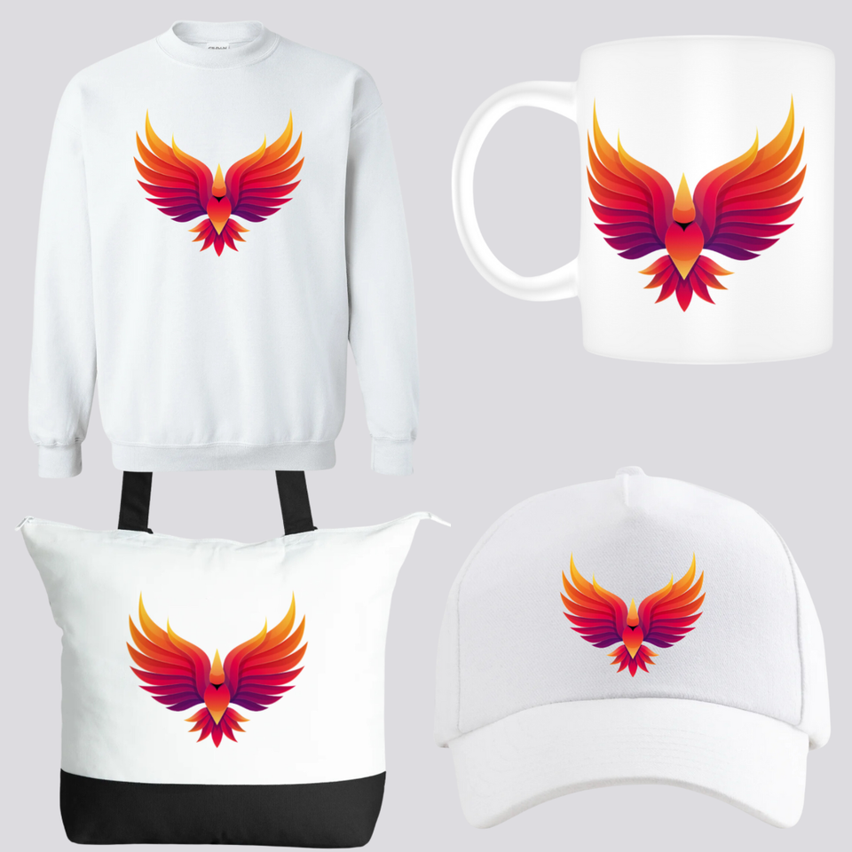 Phoenix sets tote bags  mugs  caps   sweatshirts   3