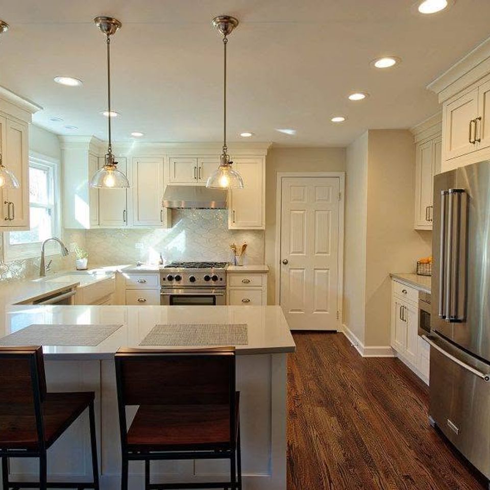 Traditional white kitchen remodel