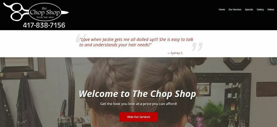 Chop shop screen shot