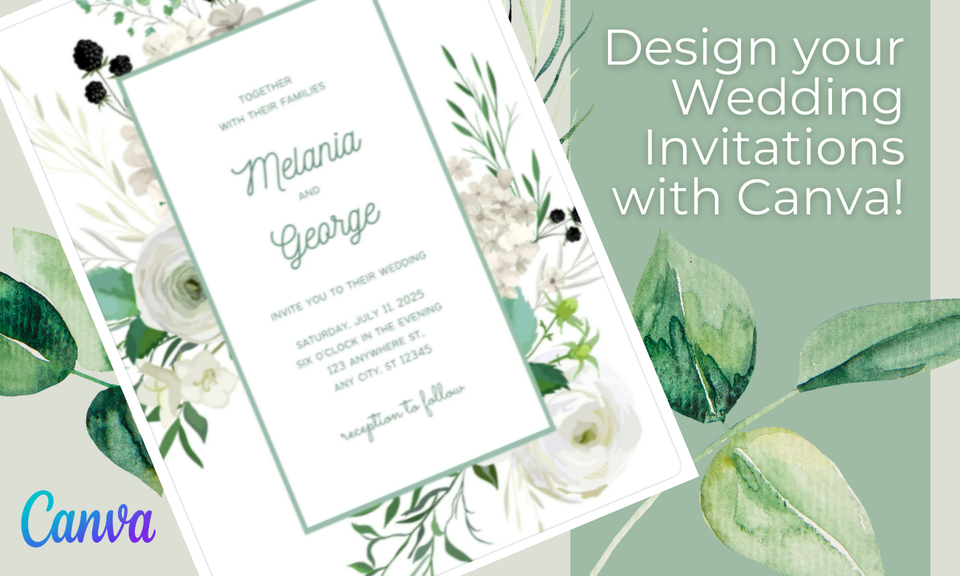 Design your wedding invitations with canva!