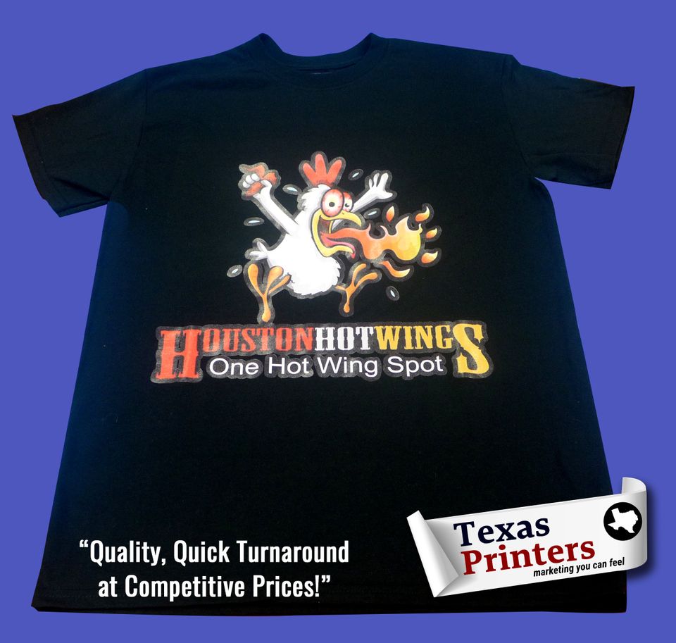 Houston hot wings t shirt 2020