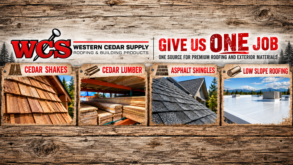 Western cedar supply rustic roofing banner update