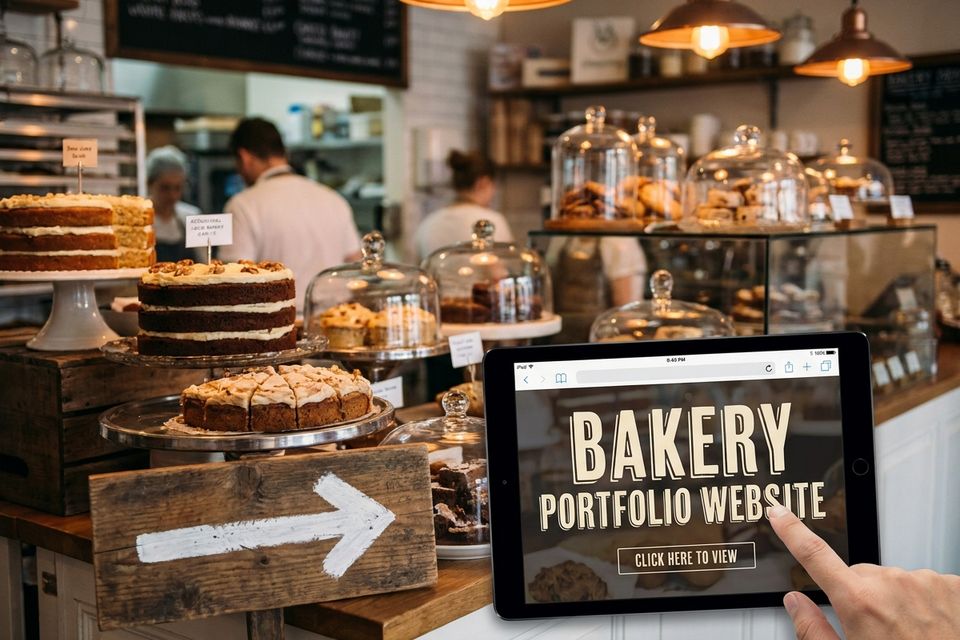 Bakery website portfolio created by OCBusinessGuide