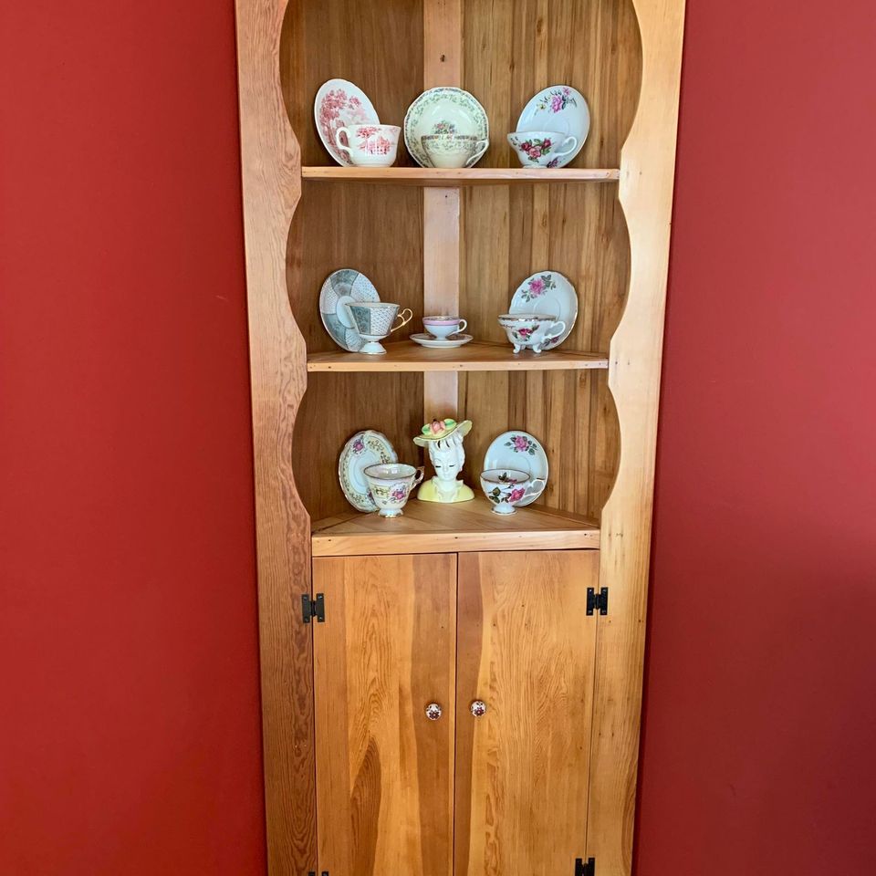 Corner cabinet restored