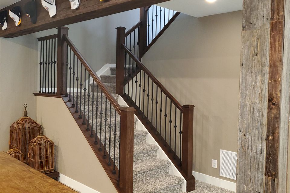 Basement stair case