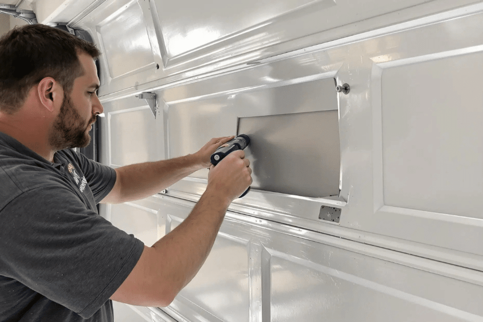 How to remove garage door panels 1