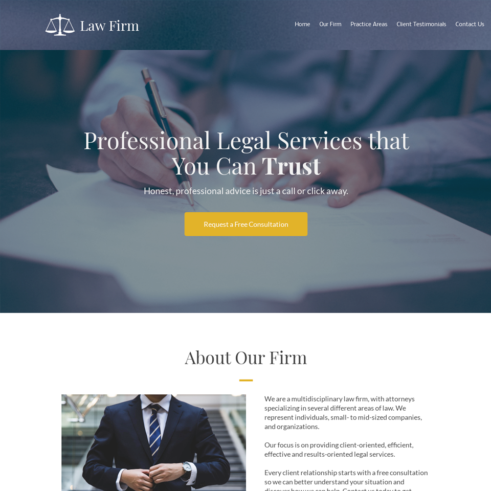 Lawyer website design