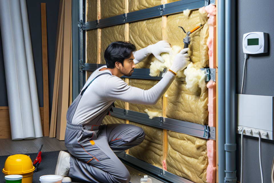 Garage door insulation 1
