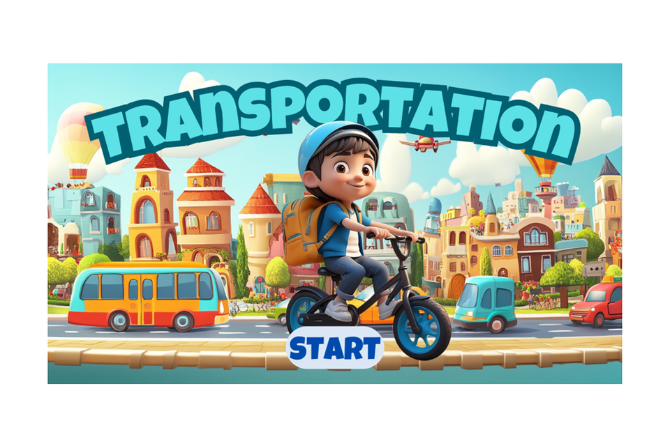 Transportation   kids interactive quiz game