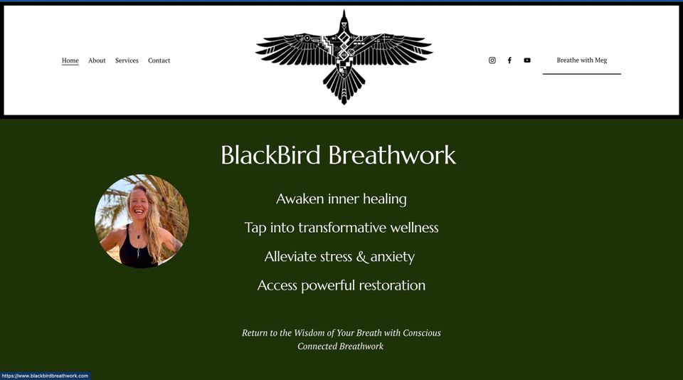 Screenshot- Blackbird Breathwork - KPCopy's work with them