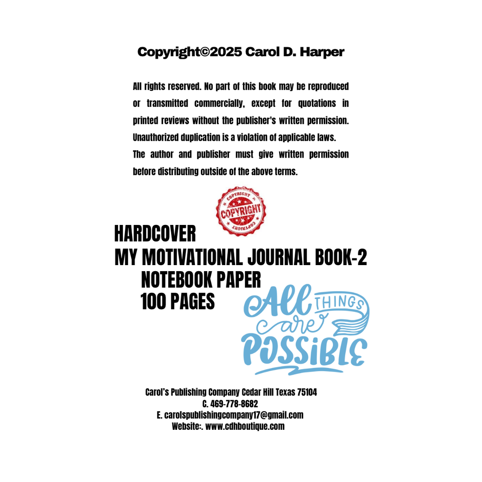 Copyright©2025 carol d. harper   9