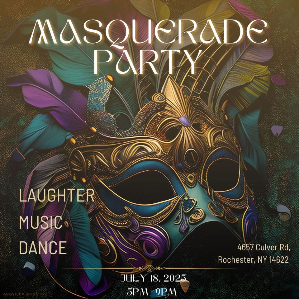 Masqerade party flyer