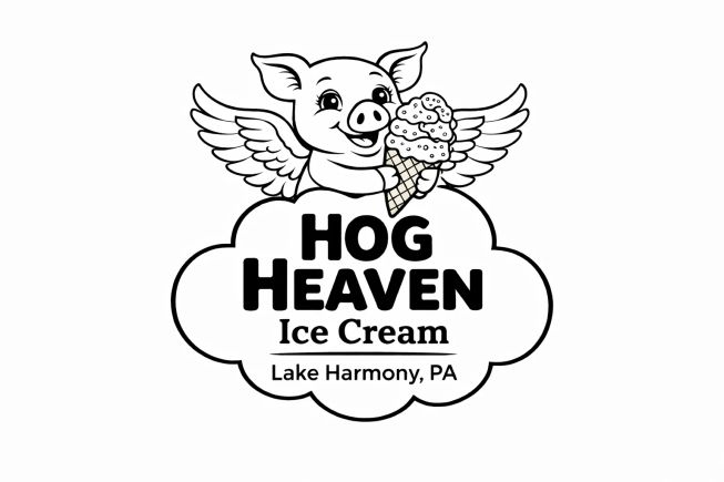 Copy of hog heaven logo black white outline