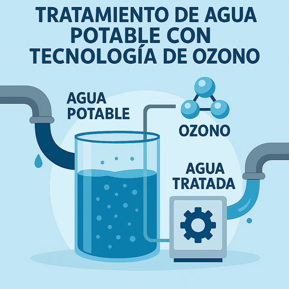 Tratamiento de agua potable con tecnología de ozono