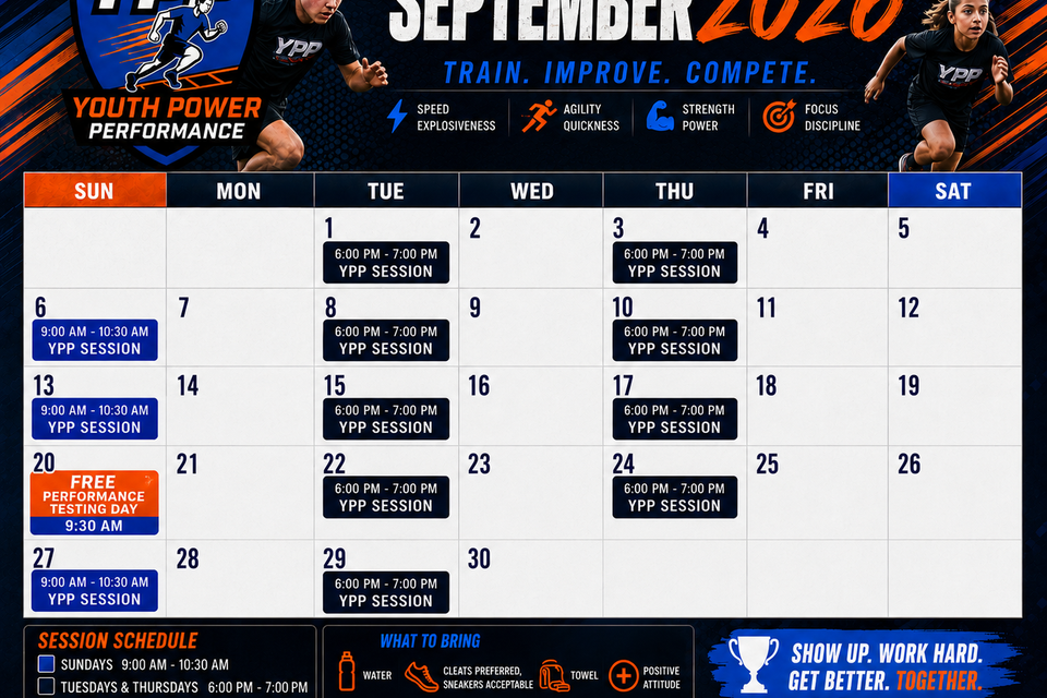 September training schedule