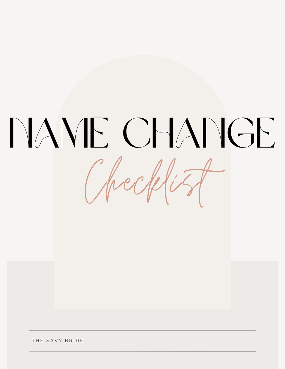 Name change cover