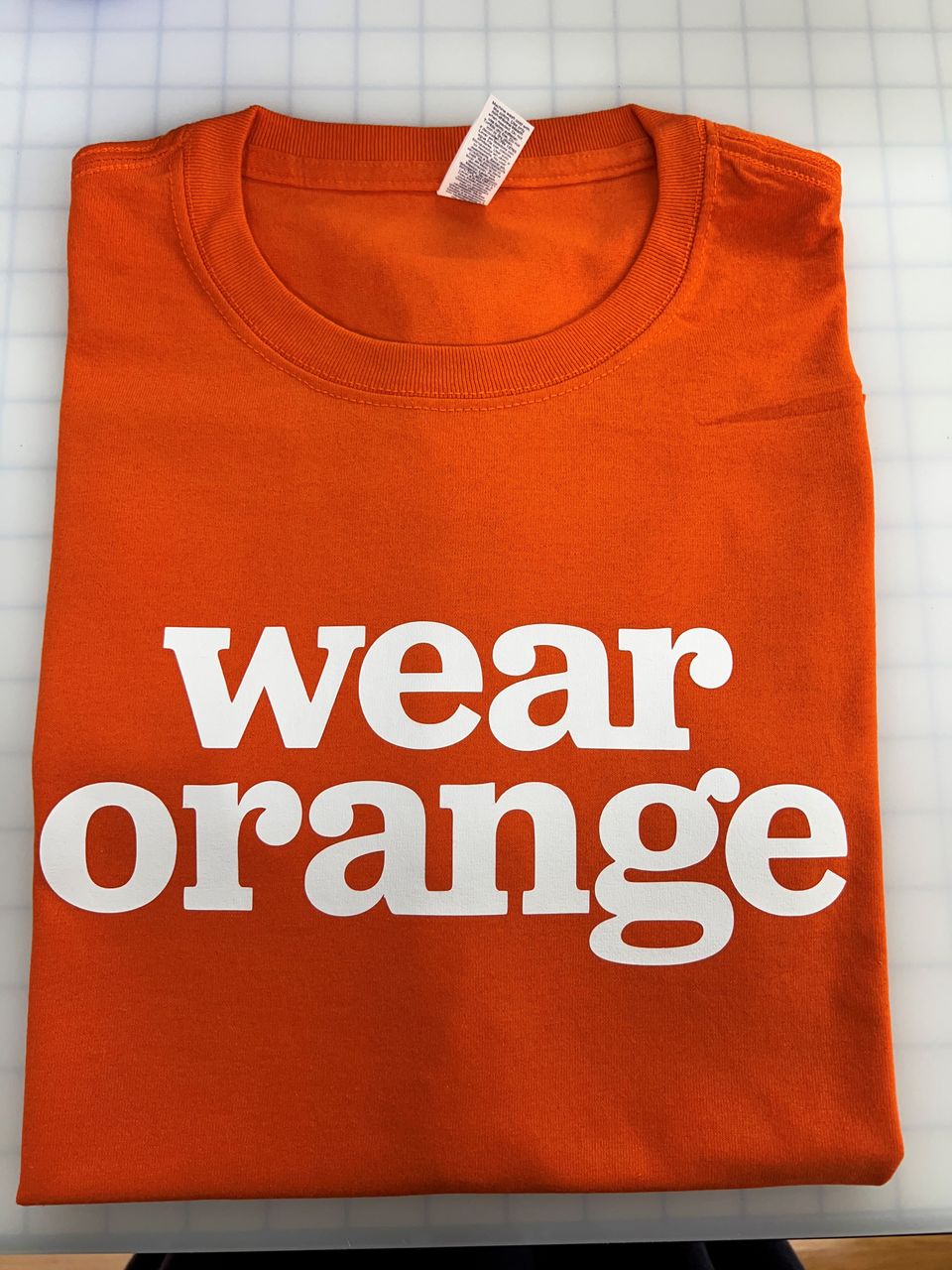 Wear orange front