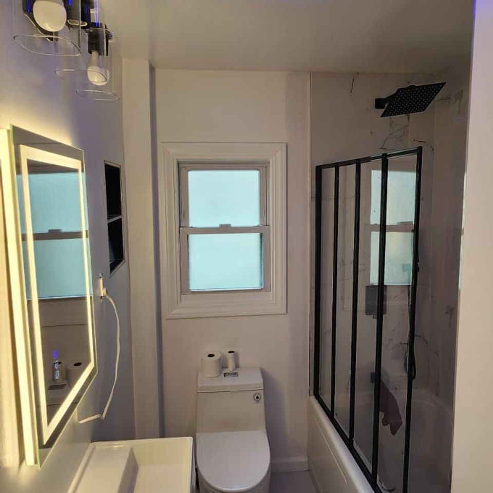 After new bathroom renovation