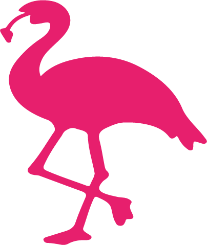 Beach   flamingo pink 40