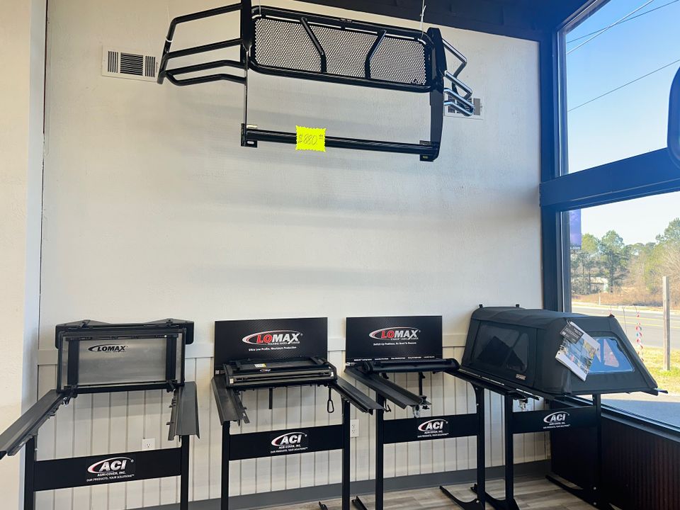 ommercial truck bed rack and storage system installed on pickup truck at Patriot Truck Accessories in Hot Springs Arkansas