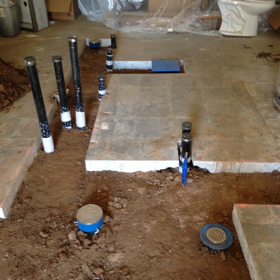 New construction work done by Bernal's Plumbing 