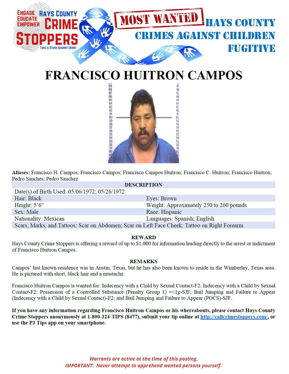 Campos most wanted poster 