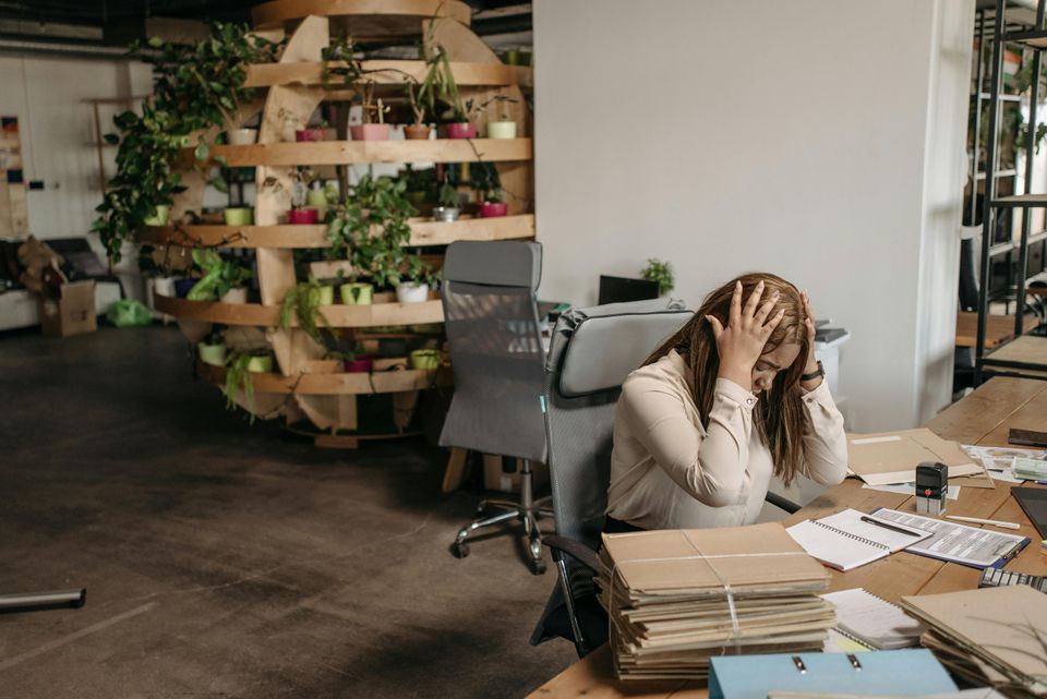 Business owner frustrated payroll  paperwork