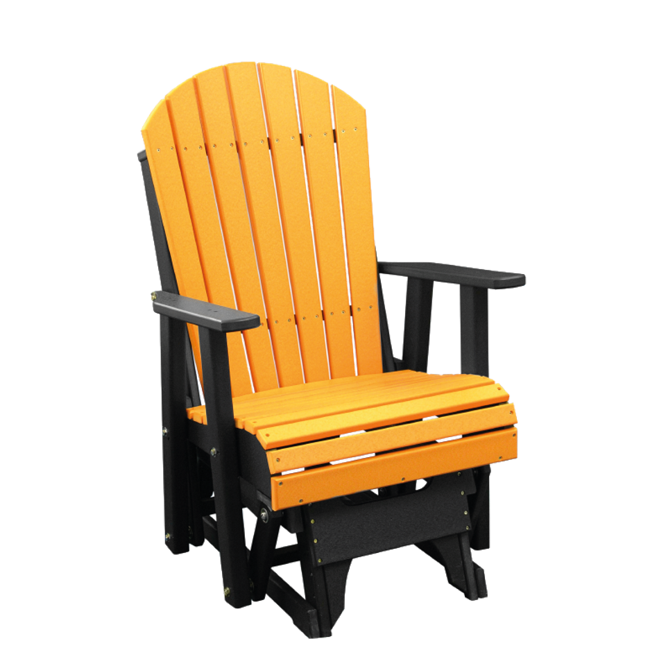 Hlf 2' adirondack glider tangerine black